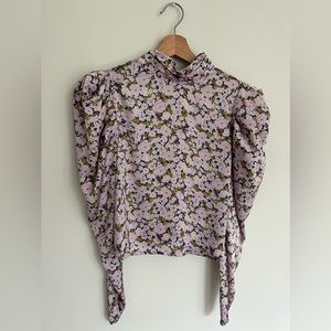Zara floral print blouse